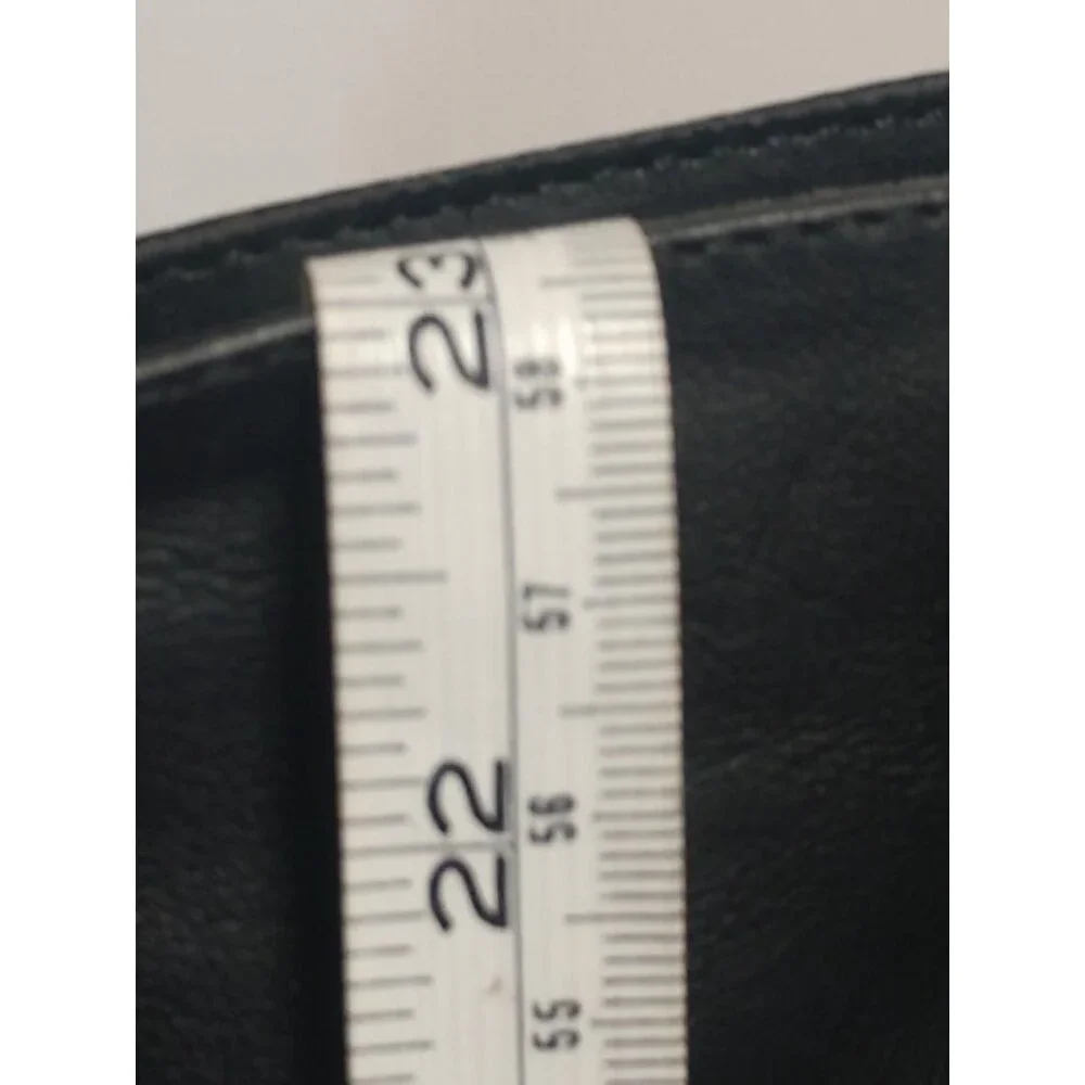 Knee-High Black Leather American Rag AADARRAP Boots 9.5M With Buckle Accents & Z